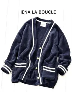 IENA LA BOUCLE イエナ　レディス　カーディガン ネイビー　美品のサムネイル