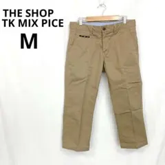 ザショップティーケー▶チノパン M ベージュ アンクル丈 綿混 春夏 カジュアル