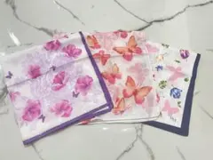 HANAE MORI ♡エレガント ハンカチーフ ３枚セット