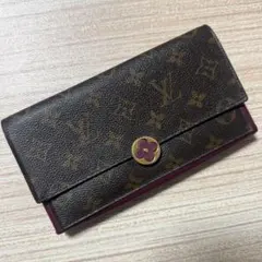 ルイヴィトン モノグラム ポルトフォイユ フロール フューシャ 長財布