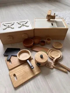 【廃盤品】無印良品 木製おままごと キッチンセットのサムネイル