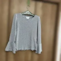 Ciaopanic Typy チェック柄フレア袖トップス