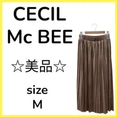 ★美品 cecil mcbee セシルマクビー ベロア　プリーツスカート M