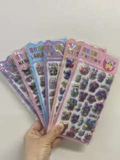 ぷくぷくシール まとめ売り 可愛い 人気 空洞シール　6枚セット