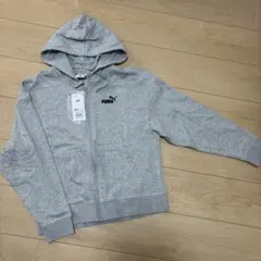 PUMA フルジップ フード付きパーカー Mサイズ グレー