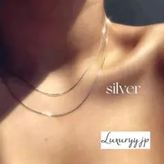 サージカルステンレス 人気1mmスネーク ネックレス 高品質 金属アレルギー