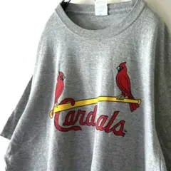 MLB カーディナルスCardinals Tシャツ XL グレー 古着