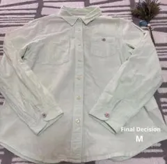Final Decision シャツ　長袖　七分袖　薄手　麻混　Mサイズのサムネイル