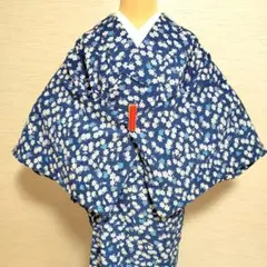 可愛い小紋　単衣　着物　サマーウールのサムネイル