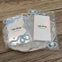 195♡ ホイップデコ トレカケースデコ B7 バレエコア y2k 水色 2点