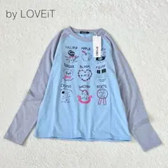 【バイラビット 】ラグランTシャツ 長袖 グラフィックプリント 可愛い【150】のサムネイル