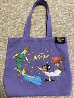 nostalgica ディズニー　ピーターパン　トートバッグ　紫 レトロ