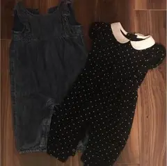 gap つなぎロンパース2枚セット 3-6m