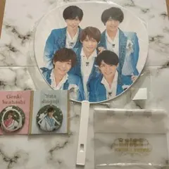 King & Prince キンプリ カウコン うちわ 集合 、缶バッチ