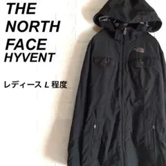 (春コーデ)ノースフェイス マウンテンジャケット ハイベント 刺繍ロゴ 黒 L