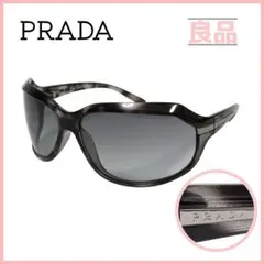 美品 プラダ SPR21N サングラス アイウェア 透けレンズ 黒 ロゴ - メルカリ