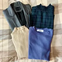 秋服　冬服　ジャケット　トップス　まとめ　４点セット