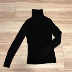 ハイネックニット 黒