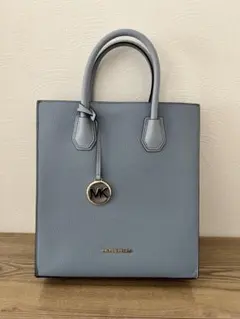 【美品】MICHAEL KORS 2WAY ショルダーバッグ 水色×ブラウン