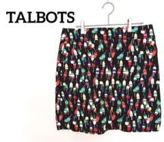 TALBOTS タイトスカート　カラフル　総柄　レディース　膝丈　ミニ