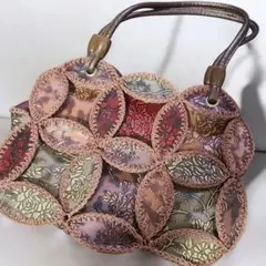 エキゾチック 3D ハンドバッグ 花柄エンボス加工