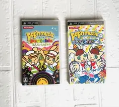 PSP ポップンミュージック ポータブル 1&2 セット　ソフト　説明書付き