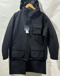 GU engineered garments パデッドシェルパーカ ネイビー S