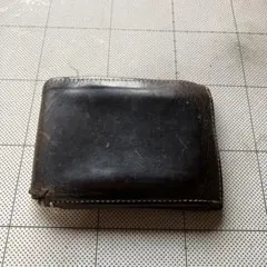 COACH 二つ折り財布 ブラウン レザー