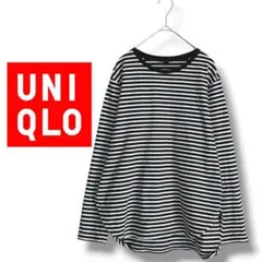 【ユニクロ】チュニック　カットソー　オーバーサイズ　ボーダー　コットン　ゆったり