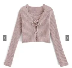 レースアップトップス×キャミニットアンサンブル[mb1577]