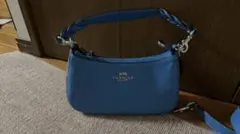 【値下げ】希少‼️COACH ショルダーバッグ ブルー 2way