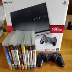 SONY PS3 160GB 本体 コントローラー1つ ゲームソフト9本