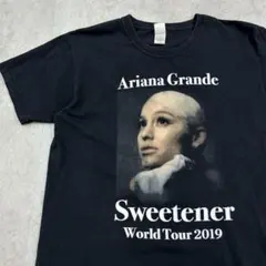 アリアナグランデ　Sweetener　2019　ツアーTシャツ　古着　黒　M