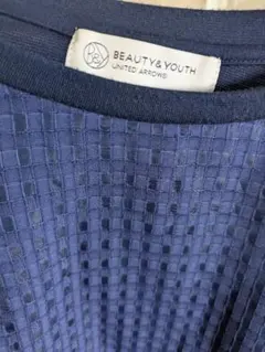 BEAUTY&YOUTH 　カットソー ネイビー