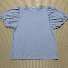 DRESKIP ドレスキップ パフスリーブ半袖カットソー TシャツL水色ワールドのサムネイル