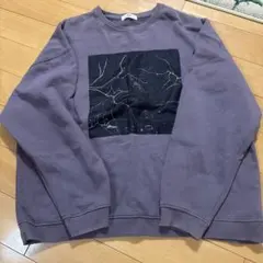 WEGO パープル グラフィックトレーナー Lサイズ