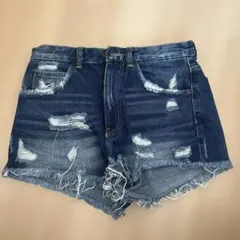 ZARA ダメージデニムショートパンツ