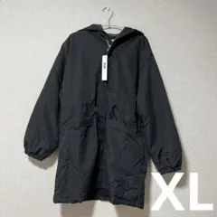 AIRBY 中綿コート レディース XL ブラック 裏ボア ロングコート 防寒