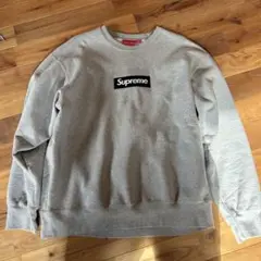 Supreme Box Logo Crewneck Heather Grey L
