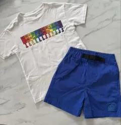 Gap×Ken Lo カラフルキャラクターTシャツ　ボトムセット