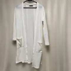 ロングカーディガン ホワイト リブJeunne Garçon ジュンヌギャルソン