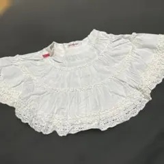 mezzo piano フリル付きホワイトスカート