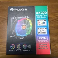 Thermaltake CPUクーラー UX200 LED RGB 空冷 PWMのサムネイル