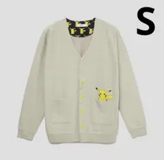 【美品】ピカチュウ ポケット(ポケモン) フロントデザインカーディガン S