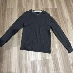Polo Ralph Lauren グレー コットンVネックセーター L