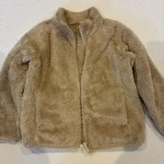 キッズ フリースジャケット ベージュ130
