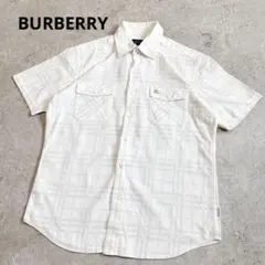 バーバリーブルーレーベルBURBERRY ホース刺繍シャドーチェック半袖シャツのサムネイル