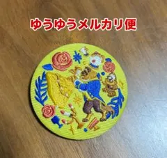 ディズニー刺繍缶バッジ 美女と野獣