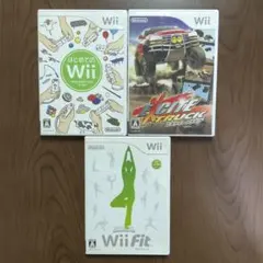 任天堂Wii ソフト3種類 中古