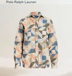 【美品】POLO RALPH LAUREN パッチワーク コットン シャツ現行